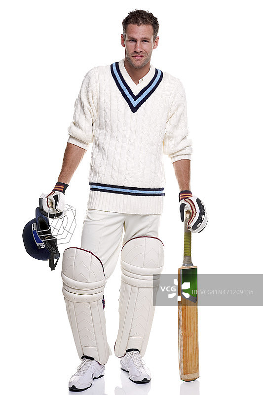 板球运动员肖像图片素材