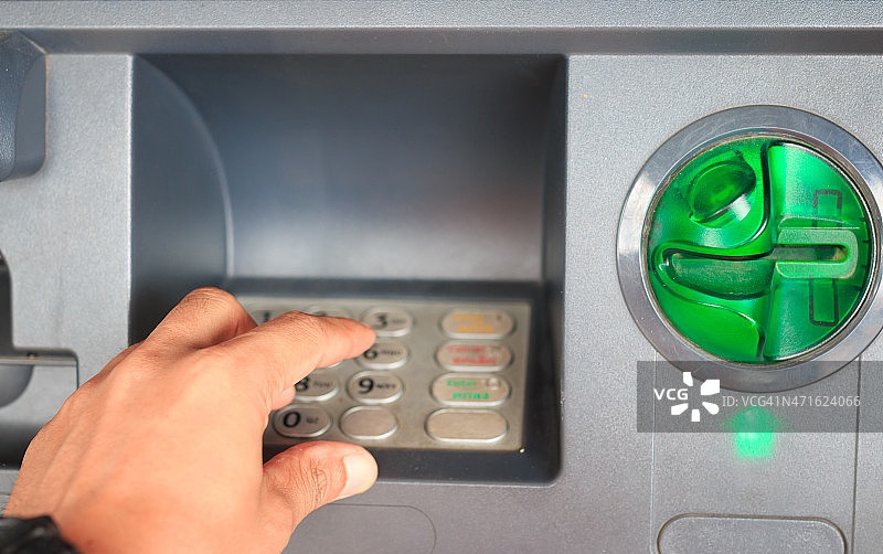 自动柜员机特写图片素材