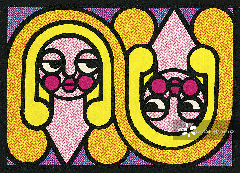 双子座星座符号图片素材