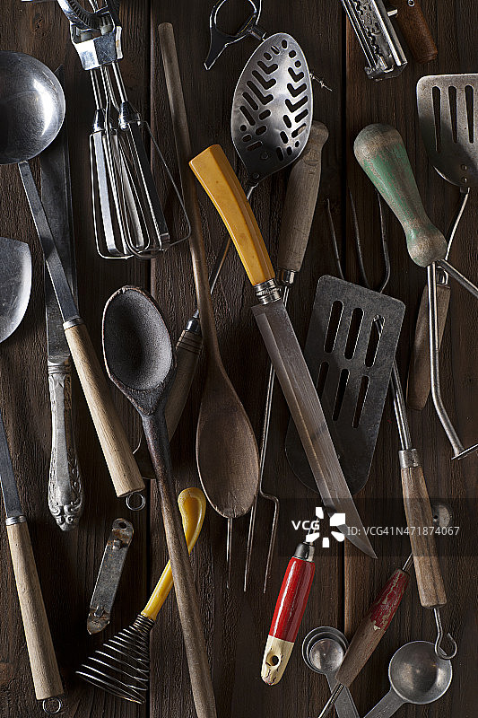 复古厨房用具图片素材