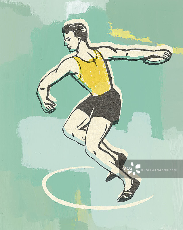 铁饼投掷图片素材