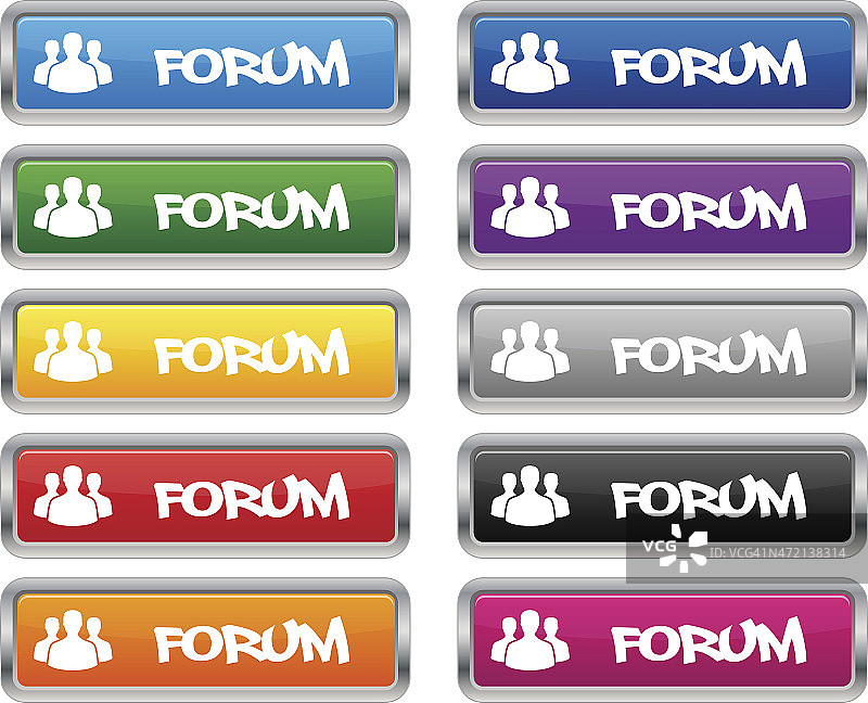 金属矩形论坛纽扣图片素材