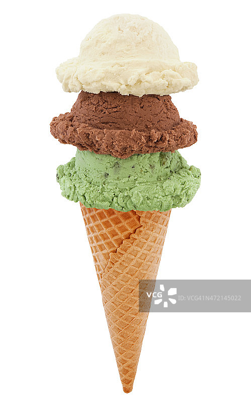 冰淇淋甜筒塔图片素材