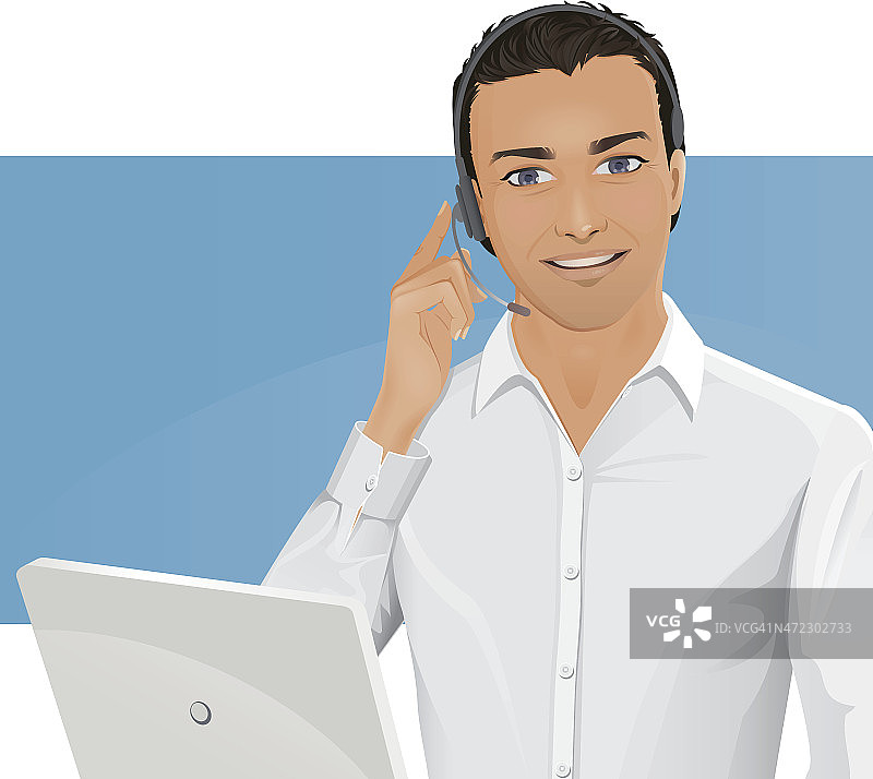 客户服务人员图片素材