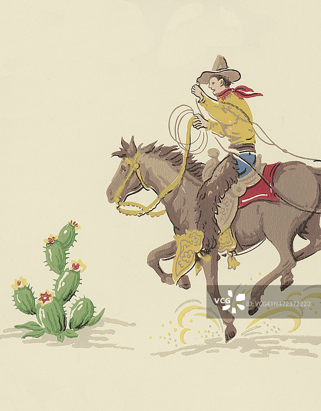 骑马的牛仔图片素材