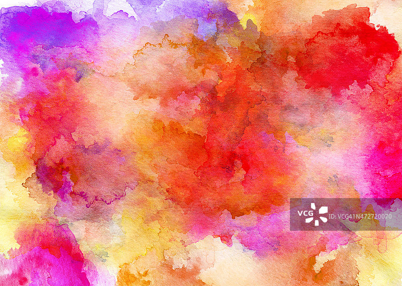 橙色水彩背景图片素材