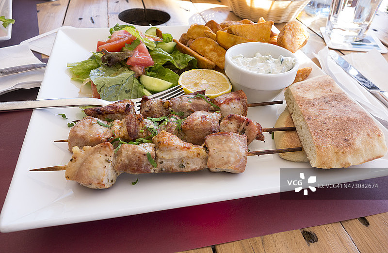 希腊烤肉串图片素材