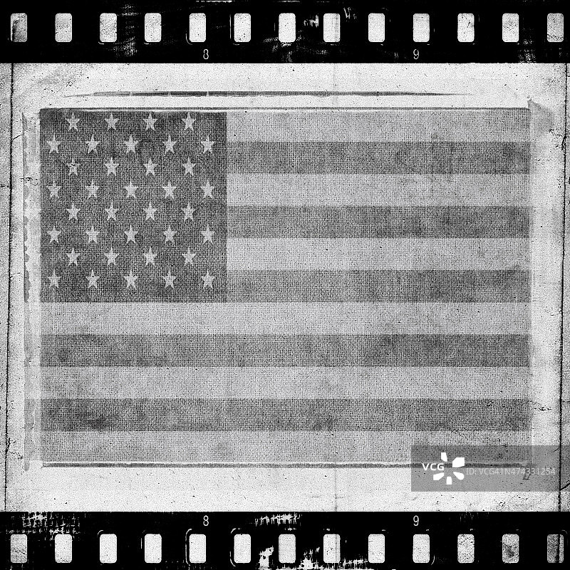 做旧风格的美国国旗图片素材