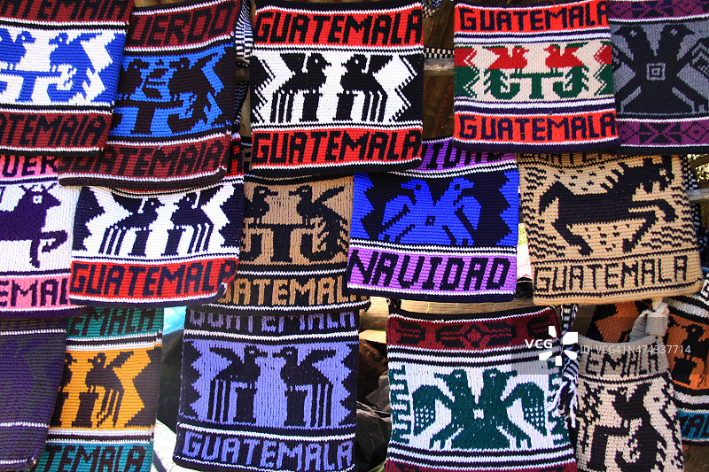 危地马拉的典型单肩背包图片素材