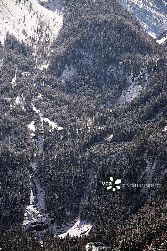 奥地利滨兹高克里姆尔瀑布图片素材
