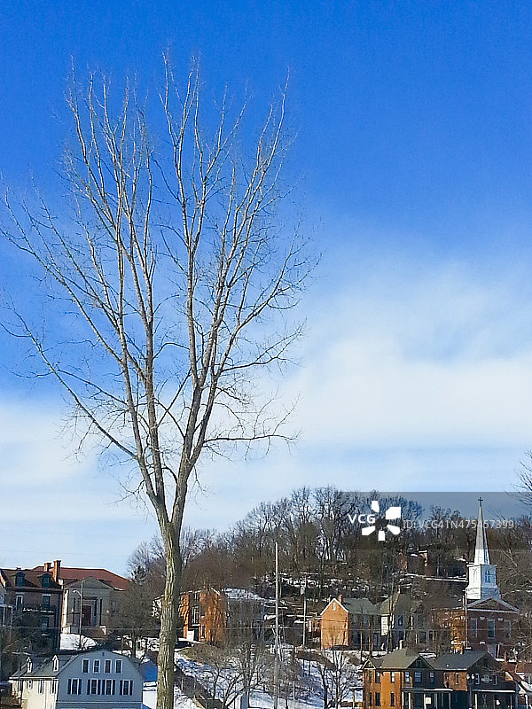 冬季的加利纳市景色图片素材