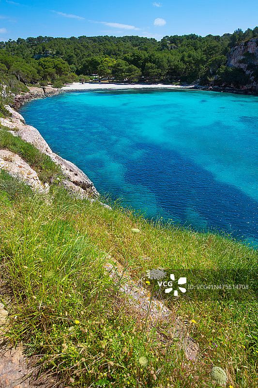 梅诺卡岛卡拉马卡雷拉绿松石巴利阿里地中海图片素材