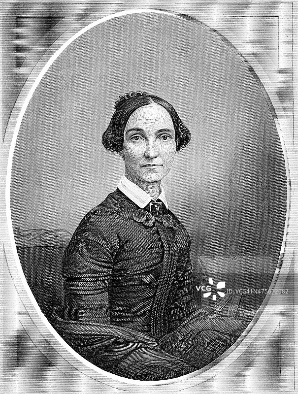 伊丽莎·克拉克·加勒特——在芝加哥建立了一所卫理公会神学院图片素材