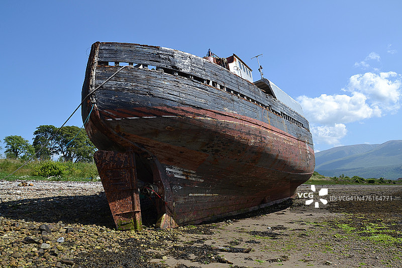 废弃的船只图片素材