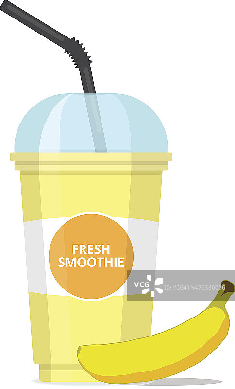 香蕉冰沙图片素材