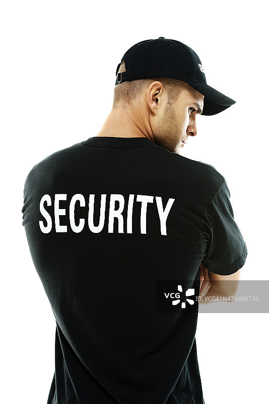 保镖的背影图片素材