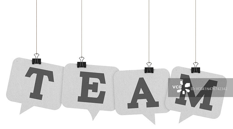 团队对话气泡词图片素材