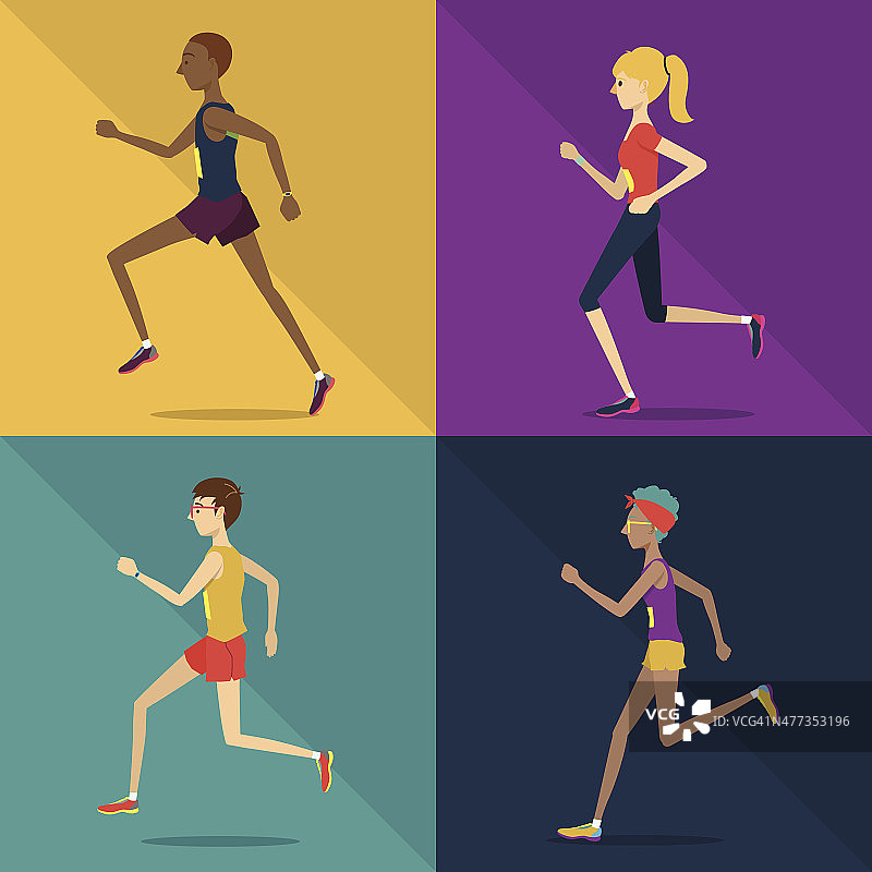 跑步者图片素材