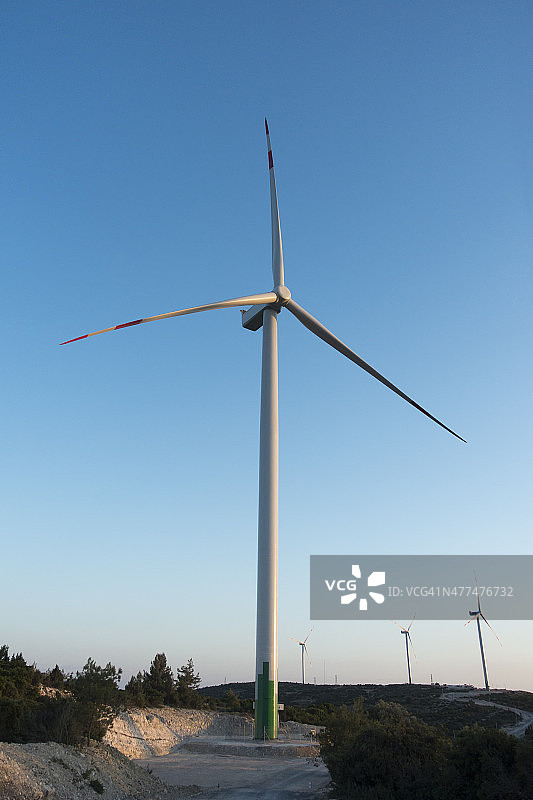 全尺寸风力涡轮机图片素材