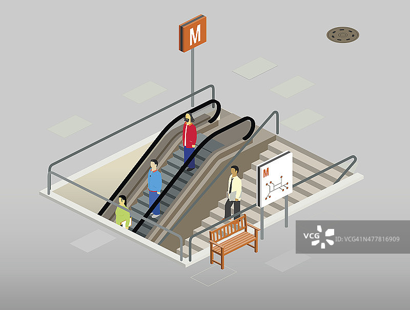 地铁入口图片素材