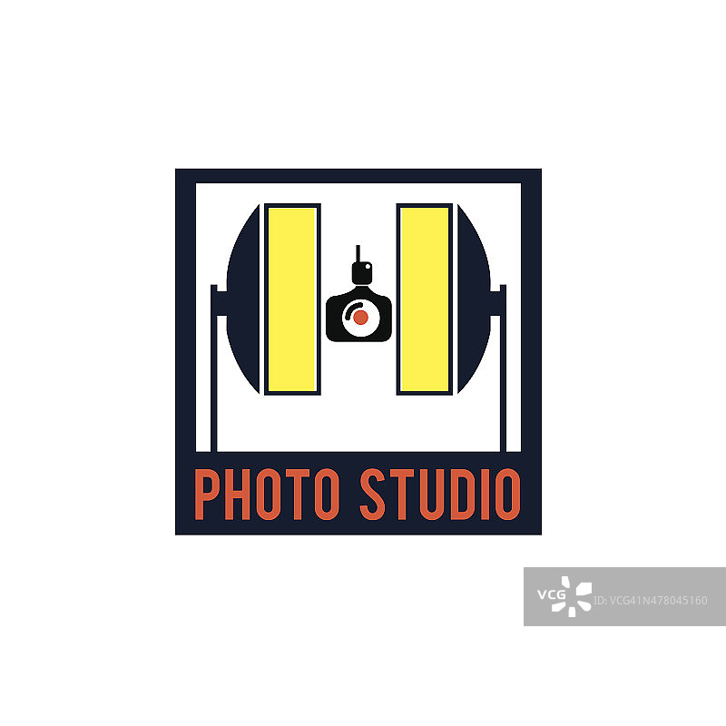 摄影工作室矢量设计模板图片素材