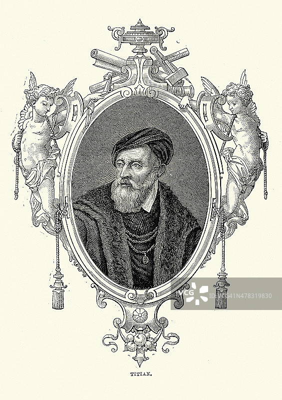 提香肖像图片素材