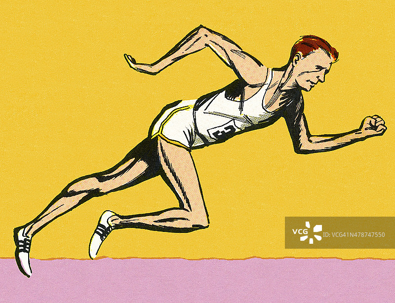 跑步的男人图片素材