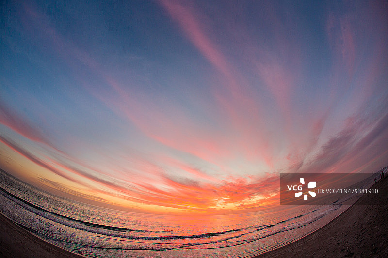 美丽的海洋日落美景图片素材