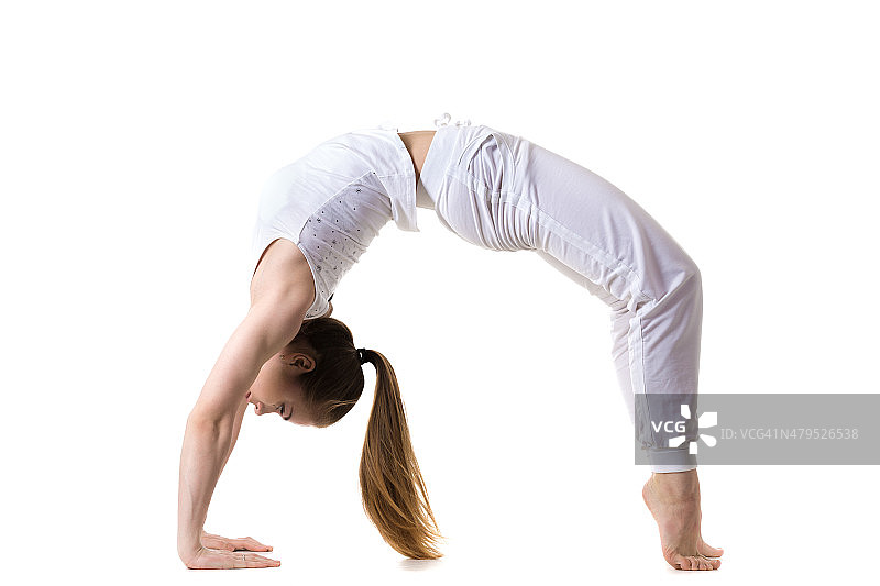 轮式瑜伽姿势图片素材