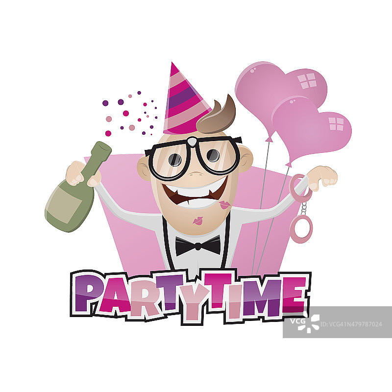 有趣的单身派对男人图片素材