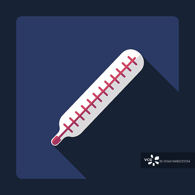 扁平风带阴影温度计现代设计图片素材