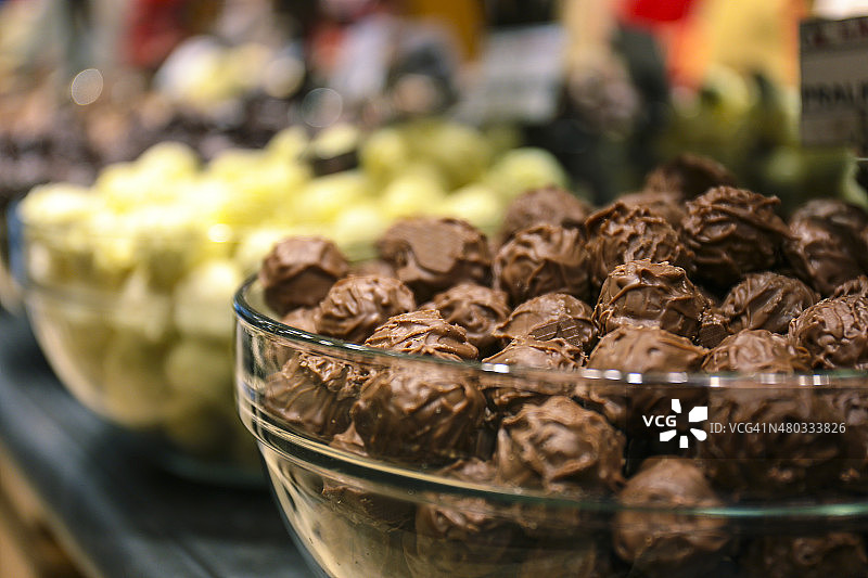 比利时巧克力松露图片素材