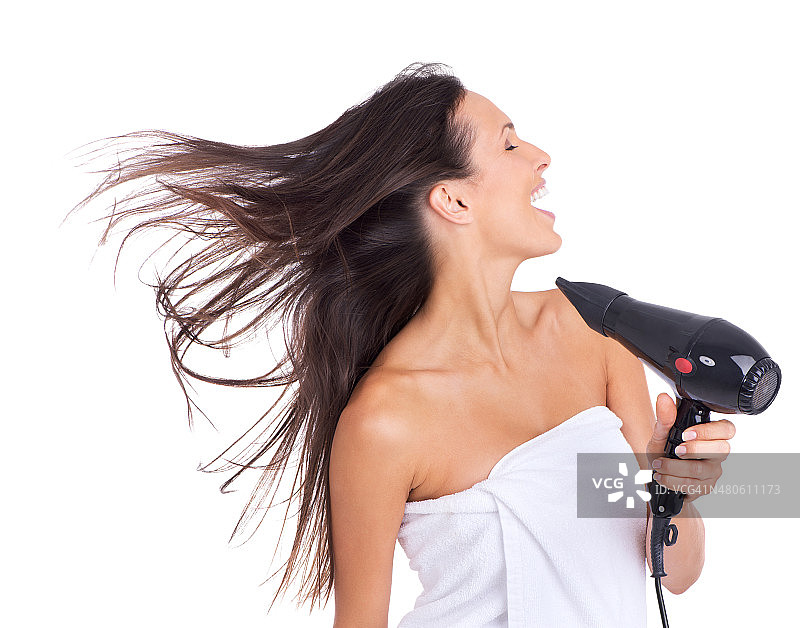 吹头发的摇滚明星图片素材