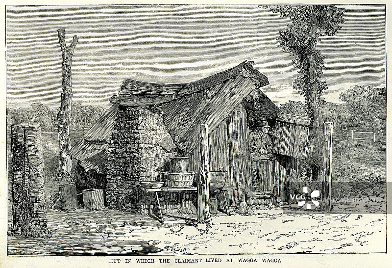 澳大利亚瓦加瓦加的小屋图片素材