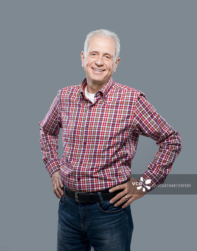 快乐的年长男人图片素材