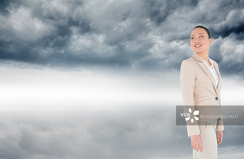 亚洲女商人合成图像图片素材
