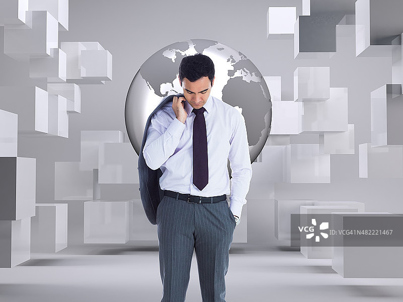 商人形象的合成图片素材