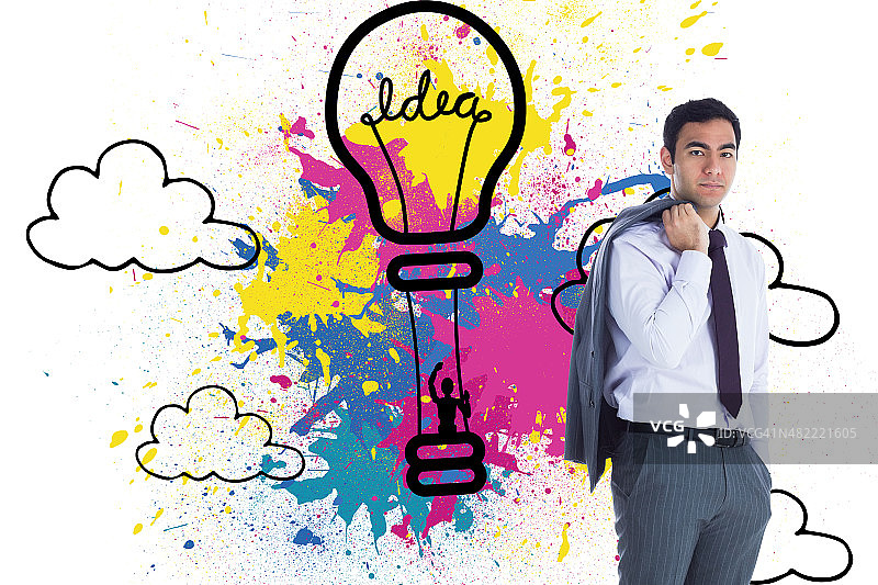 商人形象的合成图片素材