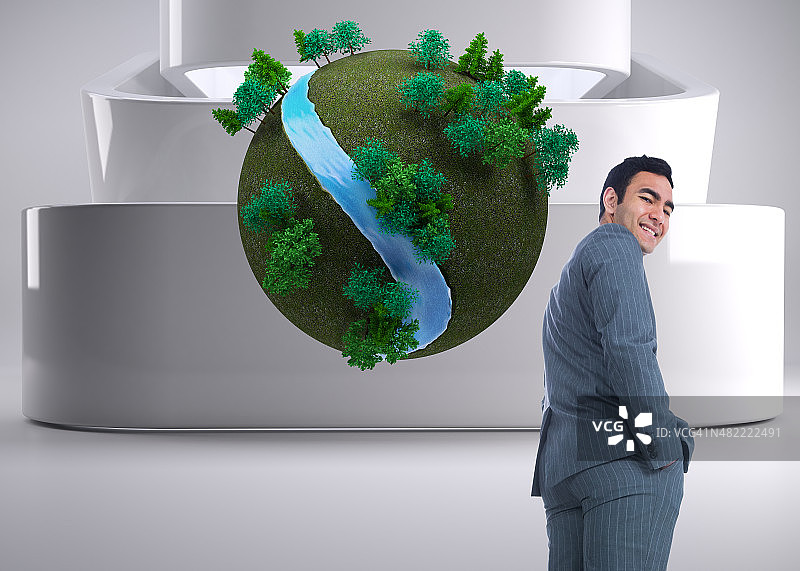 商人形象的合成图片素材