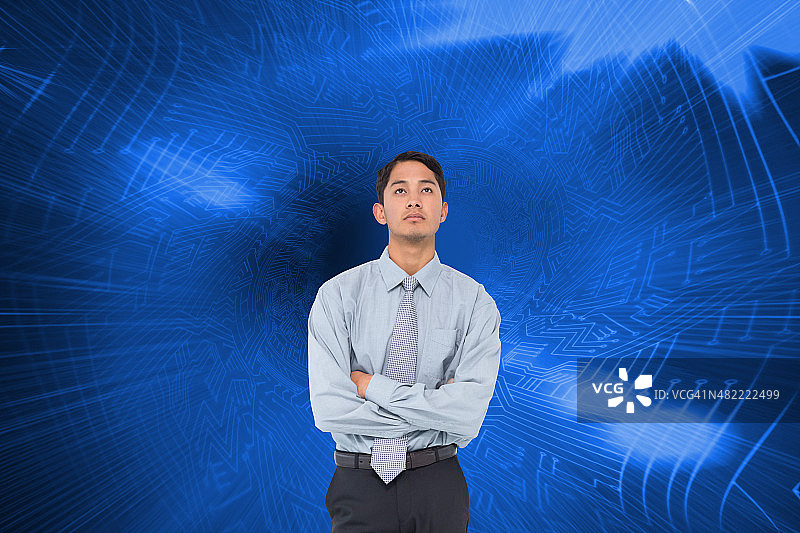 亚洲商人的合成形象图片素材