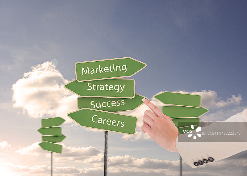 指向的手势合成图像图片素材