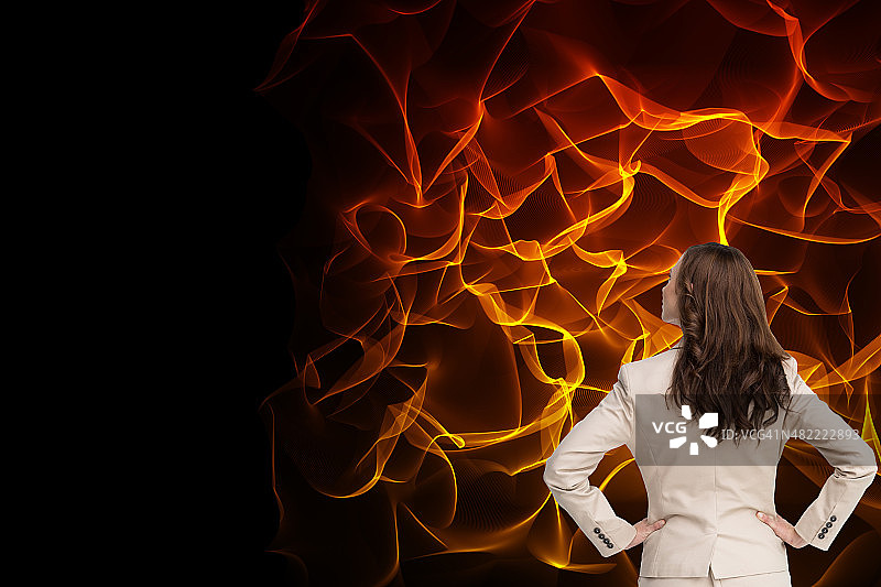 商务女士合成图像图片素材