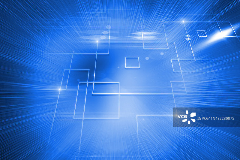 带有正方形的发光背景图片素材