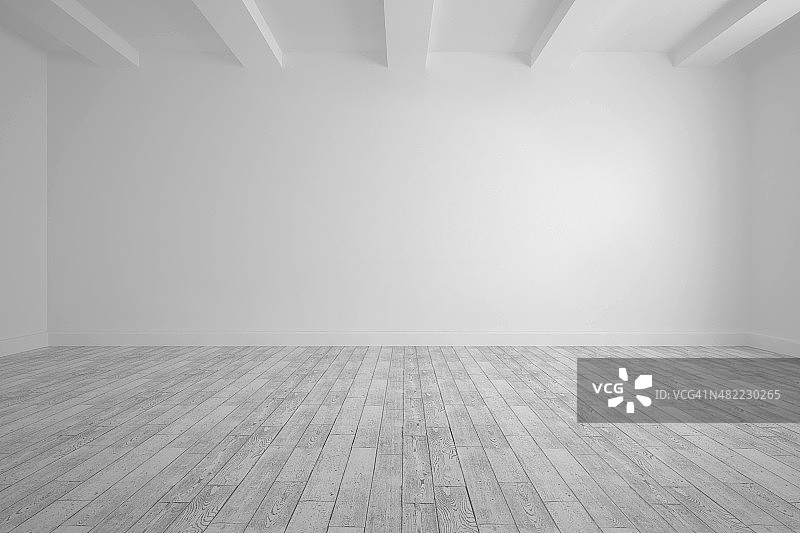 白色墙壁的大房间图片素材