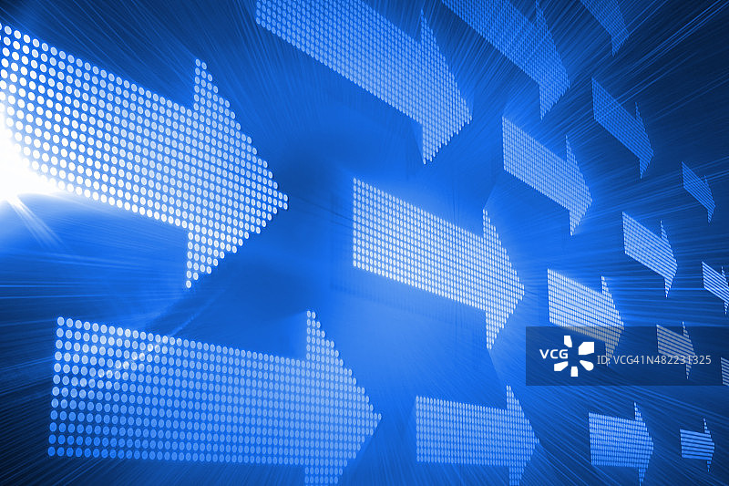 未来感炫彩箭头图片素材