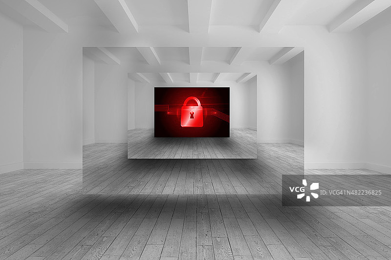 有红色锁图片的房间图片素材