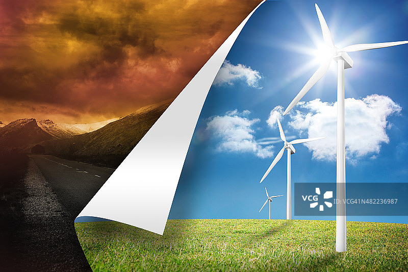 晴朗背景与暴风雨背景图片素材