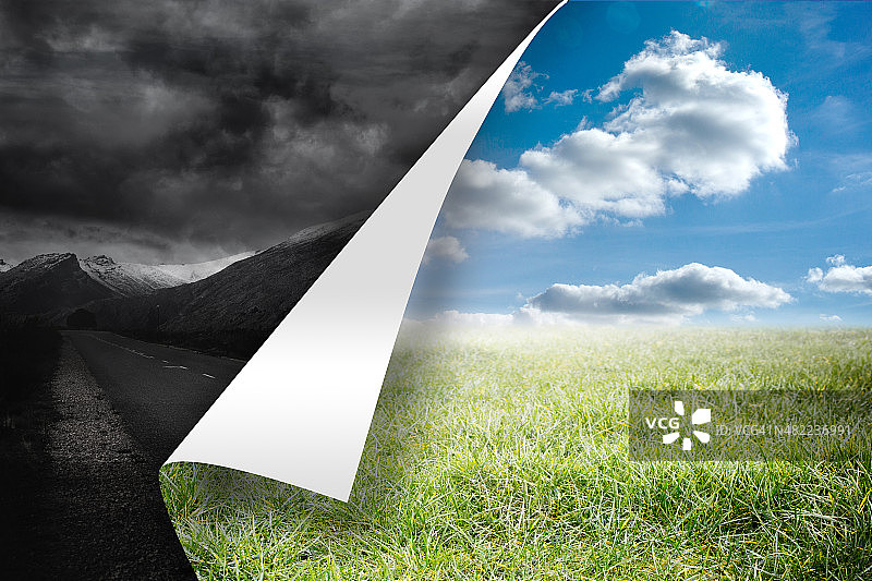 晴朗背景与暴风雨背景图片素材