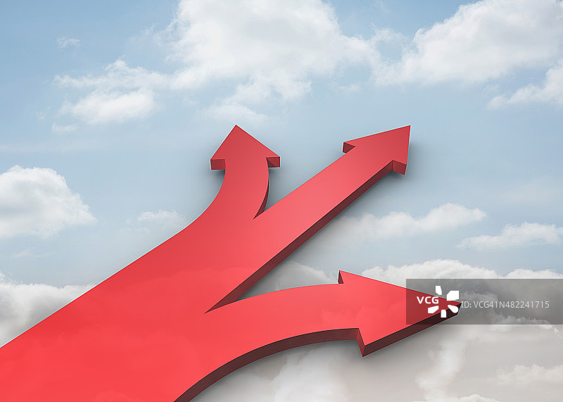 红色箭头指向图片素材