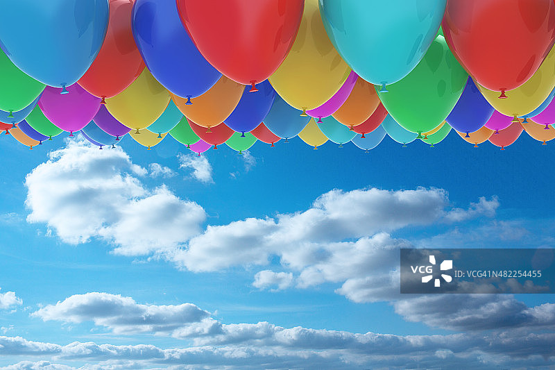 天空中的气球图片素材
